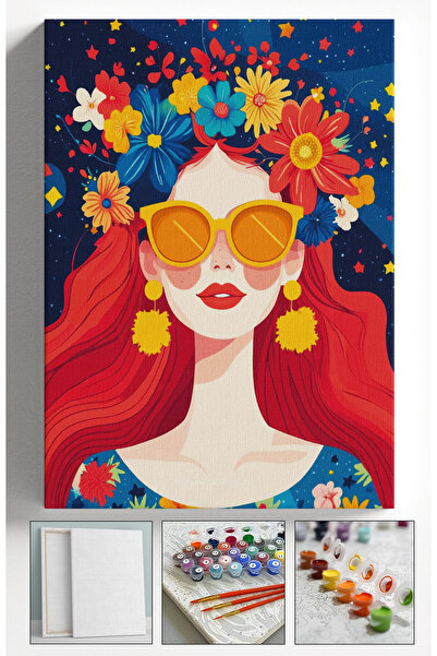 Sulepas Sayılarla Boyama Çerçeveli Hobi Seti Numaralı Tuval Fırça Boya Dahil ...