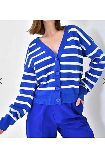 skycott Cardigan de tricotaj în dungi pentru damă - Model Std
