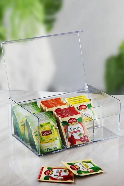 Comprox 6 Compartment Tea Box, Sachet Tea Box, Shake Tea Box, Jewelry Box