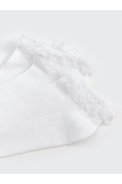 LC Waikiki LCW Kids Детайлни момичешки чорапи 3 чифта (W4)