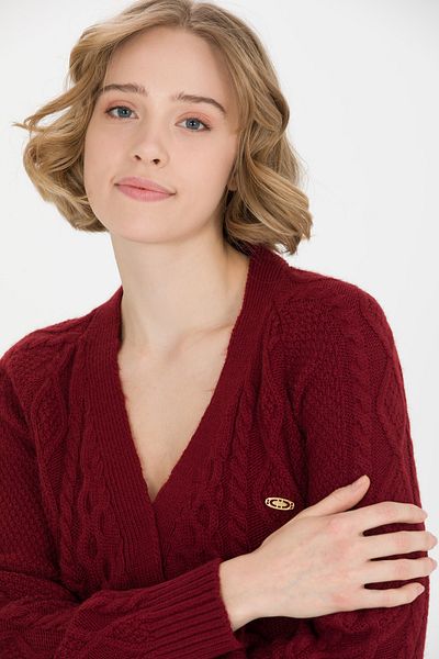 U.S. Polo Assn. Women's Cherry Sweater Cardigan 50253654 -Vr223