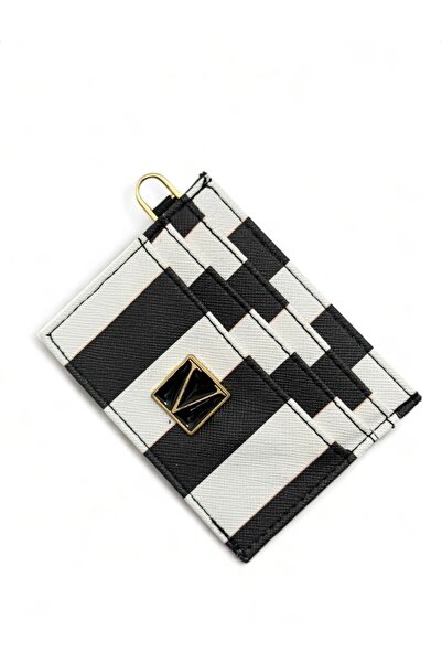 bag Women's Pink Striped Slim Stylish Card Holder