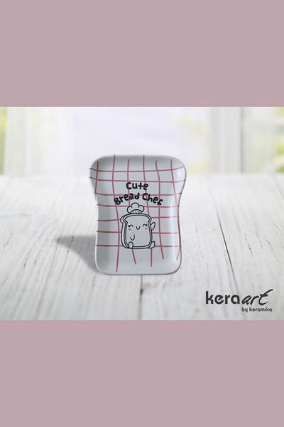Keramika Set for Breakfast and Toast, Cute Figure 3+1 Pieces