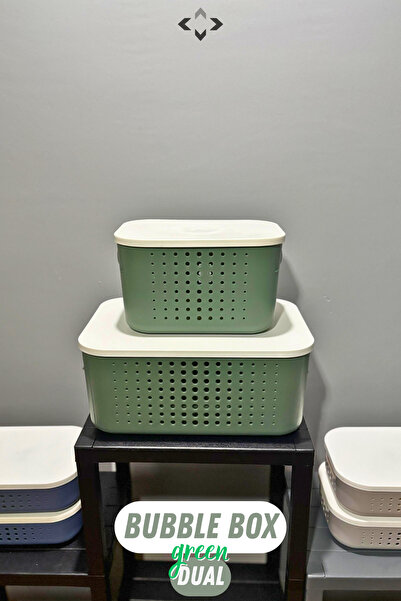 LİGROUND BUBBLE BOX DUAL Višenamenska dekorativna kutija sa dvostrukim poklop...