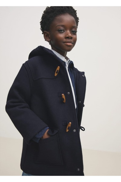 MANGO Kids Látkový kabát s kapsami