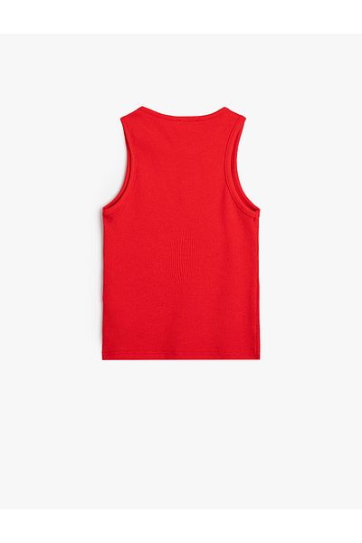 Koton Thick Strap Crew Neck Bow Printed Athlete