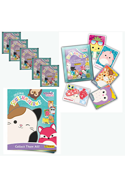 karinabest Panini Squishmallows 5 Pack Sticker - Sticker (25 Pieces)