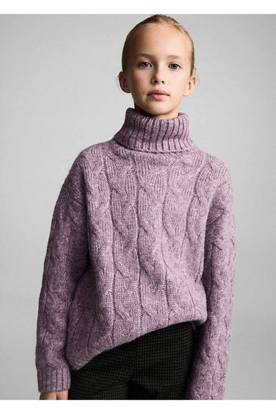 MANGO Kids Knitted Patterned Sweater