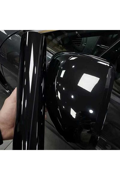ESEMİZ Piano Black Black Air Ducted Bright Protection Gelatin Foil 50cm X 1 Meter