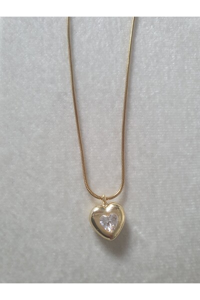 BS JEWELRY Heart Steel Necklace