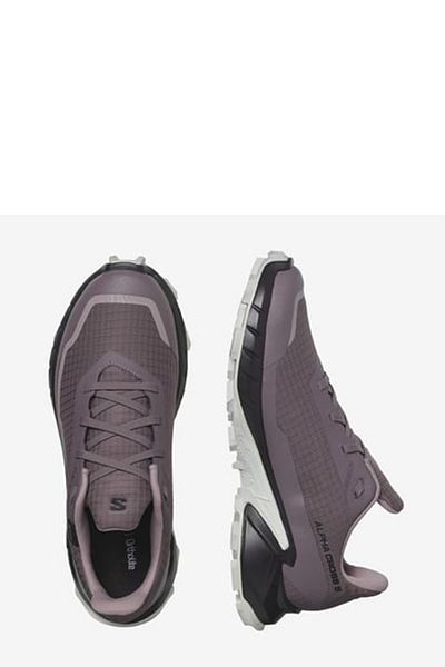 Salomon Pantofi de alergat violet pentru femei Alphacross 5 Goretex