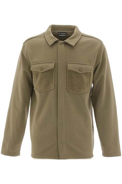 Lotto Men's Hooded Fleece M-Lenzıng Hoodie Sweatshirt - Khaki