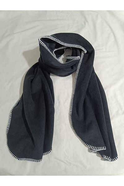 arslan deco Fan Scarf Black and White Scarf