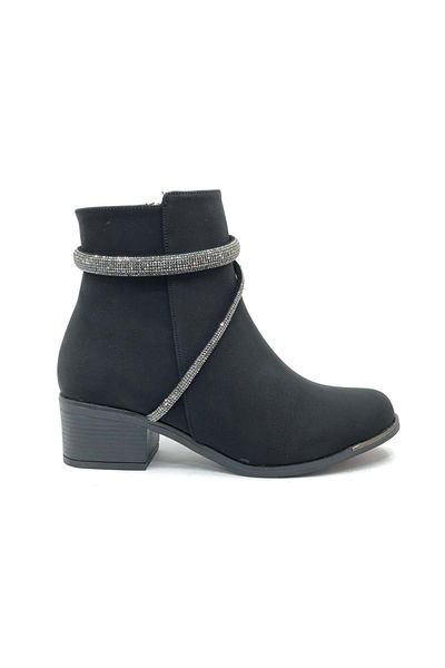 Kids Club Shoes Μαύρα Mehtap Γυναικεία Μποτάκια χαμηλού κοψίματος