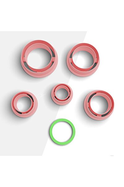 flament aşk قاطع طين رفيع على شكل دائرة من طين البوليمر مقاس 5 - أقراط وقوالب مجوهرات، رقم: 899