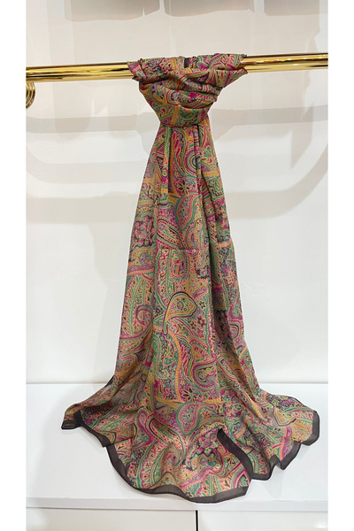 Ladureipek Lüks pamuk ve modal ipek karışımı şal.