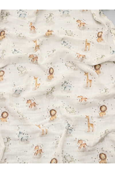 Kai Baby Little Buddies 4 Pieces - 100% Organic Cotton, Double Layer Muslin Mouth Wipes