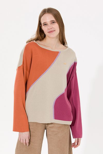 U.S. Polo Assn. Women's Stone Melange Crew Neck Sweater 50256632 -Vr225