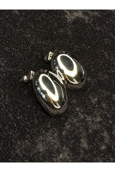 Amber Oval Bombe Brand Model Steel Earring