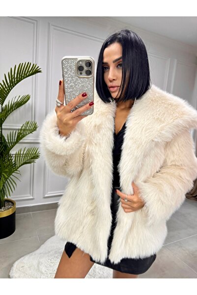 ELİSA Vatkalı Kürklü Manto