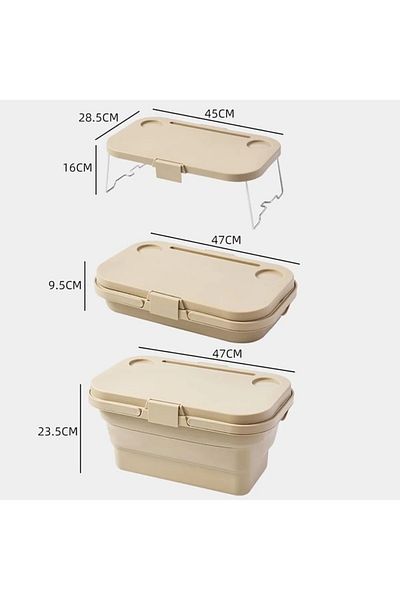 Nefiz Home Nefiz 3 in 1 Foldable Picnic and Camping Basket 24Lt