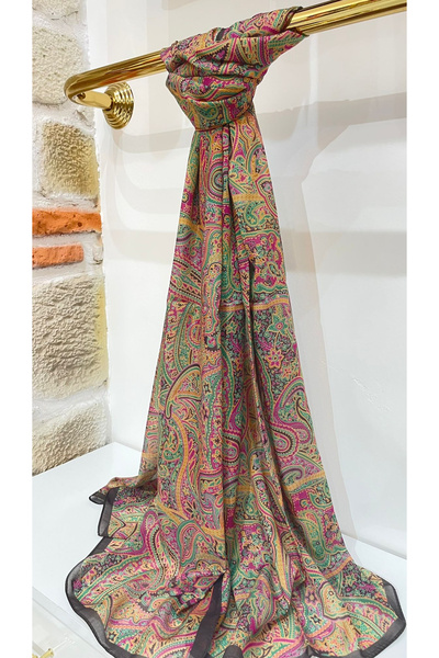 Ladureipek Lüks pamuk ve modal ipek karışımı şal.