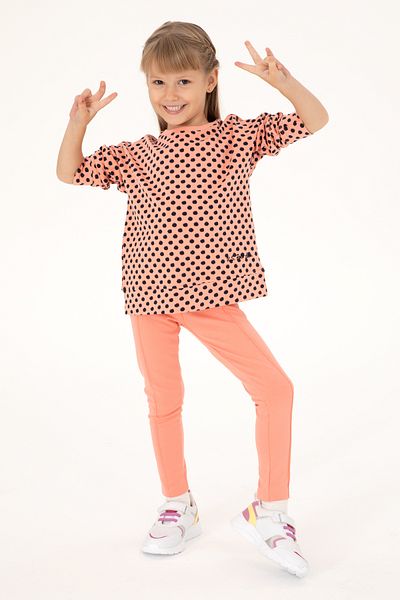 U.S. Polo Assn. Girl's Salmon Color Sweatshirt - 50298157 -Vr047