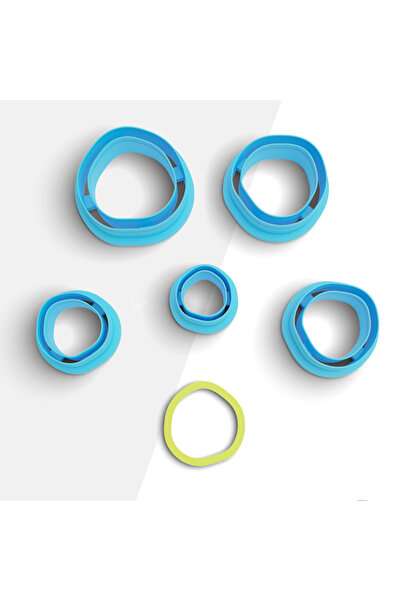 brocutters قالب قطع من طين البوليمر العضوي على شكل دائرة رفيعة، قالب حلق، قاط...