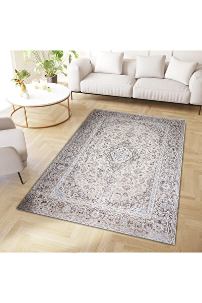 Rugs Modern Halı Asena Koleksiyonu Gri Temalı Geleneksel Motifler ve Etnik De...