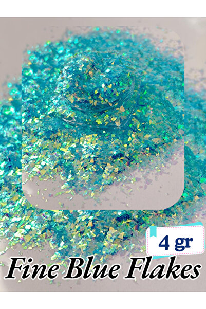 Sirius Hobi Epoksi Reçine Blue Flakes Tırnak Makyaj Chunky Fine Glitter 8 gr ...