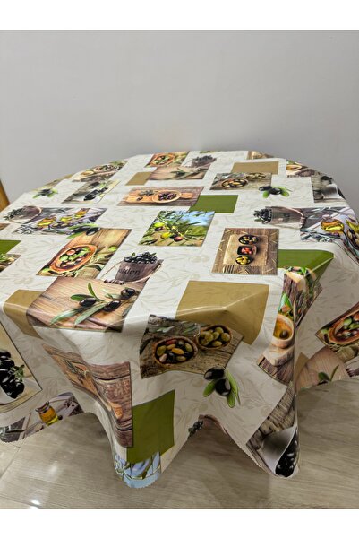 yukselhalimefrusat مفرش طاولة دائري قطر 140 سم