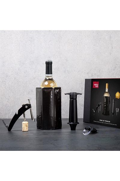 Vacu Vin Premium Wine Set - 4 Pieces with Gift Box