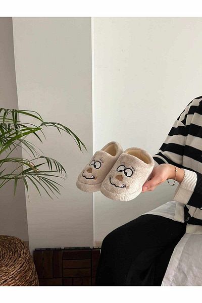 Behtah Kundura Μπαλαρίνες Unisex με βαμβακερή επένδυση - Πολλαπλών χρήσεων Νηπιαγωγείο Μποτάκια με Φιγούρες Τέρας