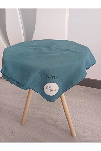 Brs Eripek Kenarı Dikişli Polyester Düz Petrol Mavisi Yazma