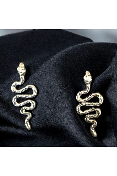 LeylanTakı Leylan Jewelry - Women's Snake Motif Earrings