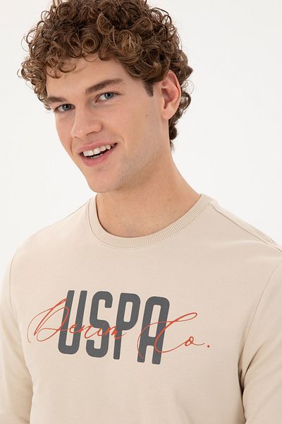 U.S. Polo Assn. Men's Stone Sweatshirt 50293407 -Vr049