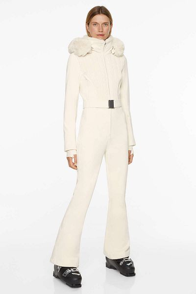 Oysho Water-resistant fitted stretch SKI jumpsuit
