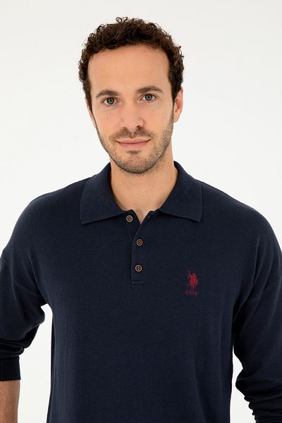 U.S. Polo Assn. Pulover de bază bleumarin pentru bărbați 50293506 -VR033