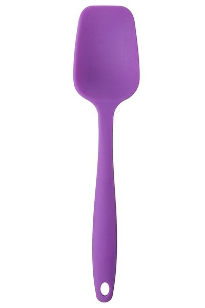 lawrenceshop Silicone Quality Flat Spatula 1 Piece (Exposible to Use as Spoon)