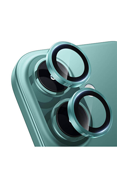 HyperAge Iphone 16 & 16 Plus Uyumlu Kamera Koruyucu Lens Koruma Metal Çerçeve...