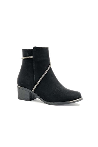 Moonlight Kvinne Women's Stone Neck Boots - BLACK