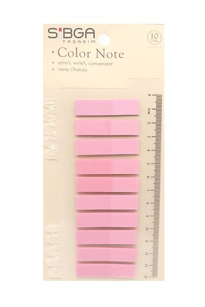 sibga tasarım Transparent Pink Postit - Bookmark Sticker, Note Paper