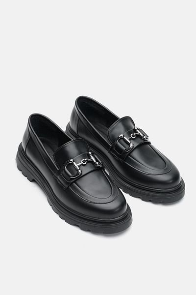 Jorbinol Pella Flat Leather Oxford Shoes