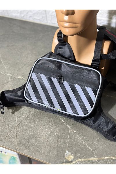 RS2 Biker Chest Bag - Reflective and 2 Pockets