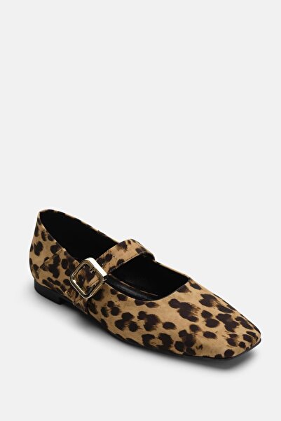 Jorbinol Lita Yumuşak Derili Düz Kadın Babet