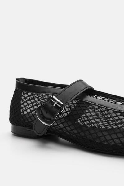 Jorbinol Alen Aksesuarlı Fileli Kadın Babet