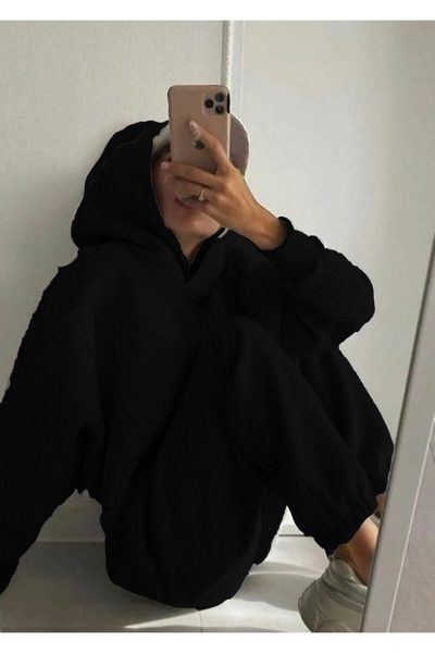 Vengeance Outlet Gri Oversize Eşofman Takımı 2 Iplik