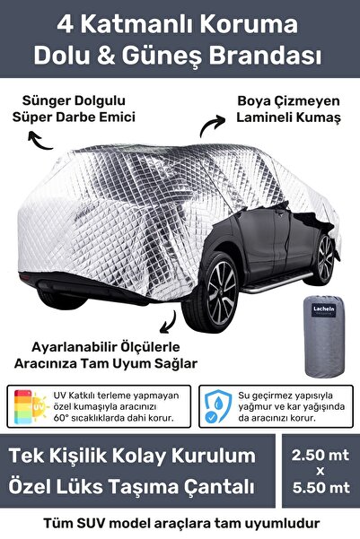 Elioure 4 Katlı Premium Serisi Suv Modeli Dolu & Güneş Için Koruma Darbe Emic...