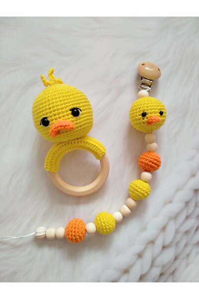 msl masal hobi evi Amigurumi sevimli ordek yenidogan ikili set