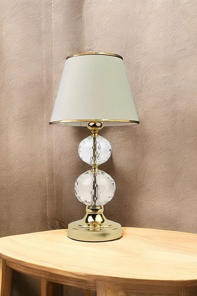 BBY HOME & DESIGN Lamp Shade, Modern, Gold, Stone, Polly Model